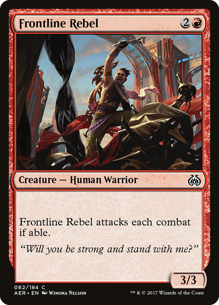 Frontline Rebel (AER-082) [Aether Revolt]