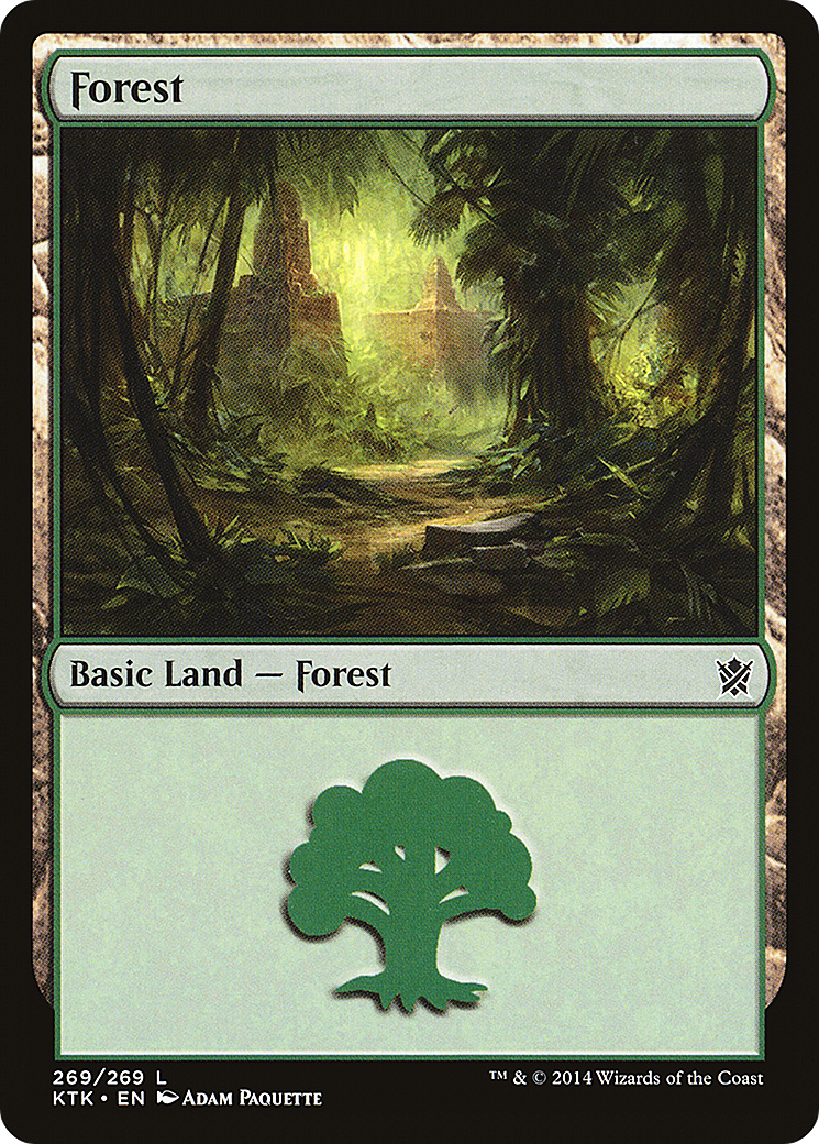 Forest (KTK-269) [Khans of Tarkir] Foil