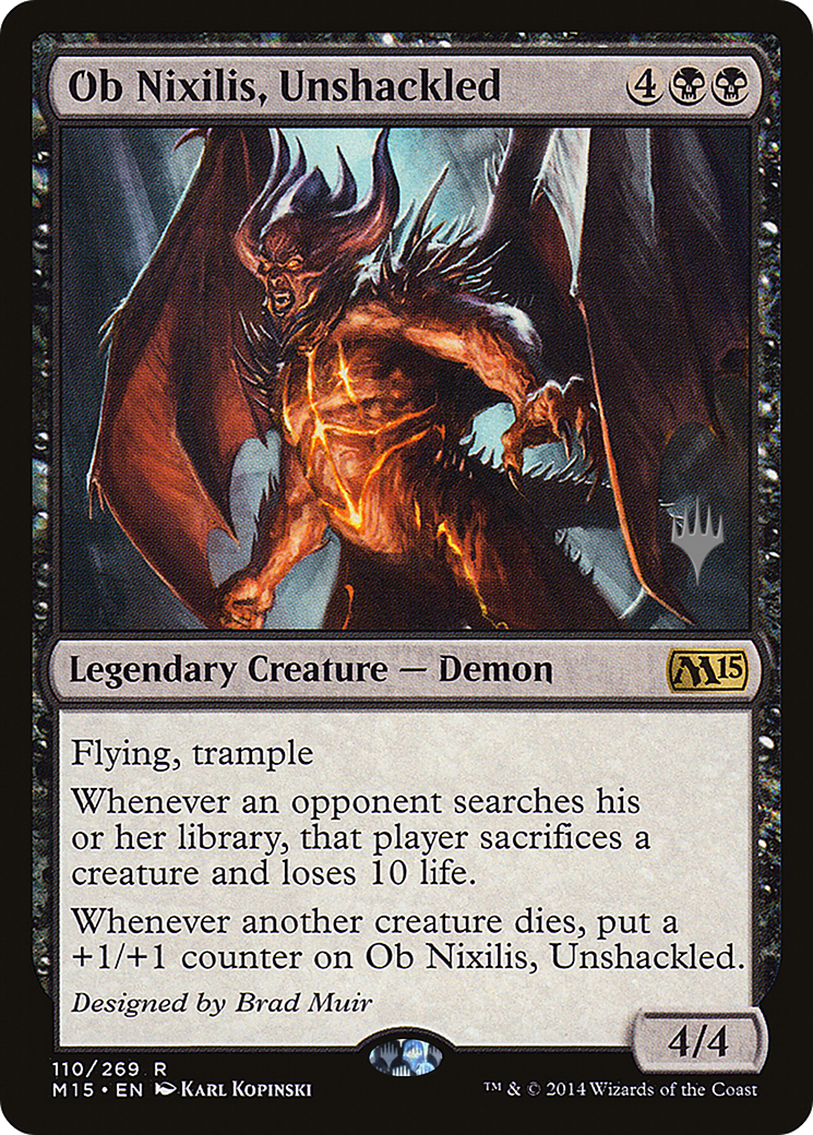 Ob Nixilis, Unshackled (PPZNR-110) [Promo Pack: Magic 2015 Promos] Foil