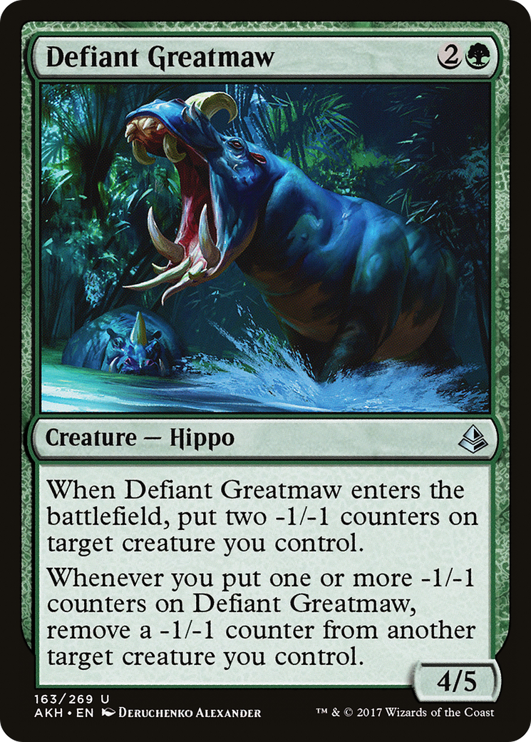 Defiant Greatmaw (AKH-163) [Amonkhet] Foil