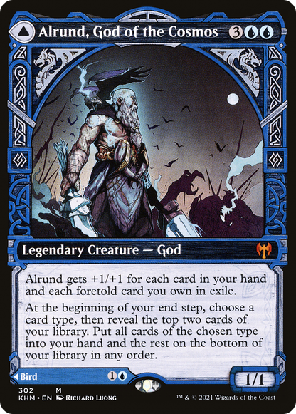 Alrund, God of the Cosmos (Showcase) (KHM-302) [Kaldheim] Foil