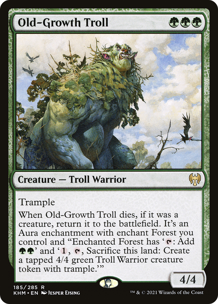 Old-Growth Troll (KHM-185) [Kaldheim] Foil