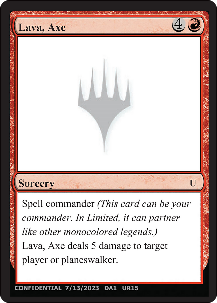 Lava, Axe (UNK-UR15) [Unknown Event]