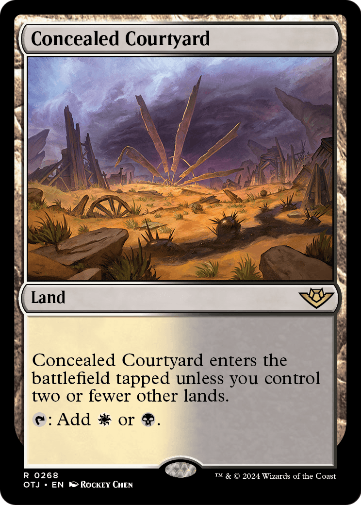Concealed Courtyard (OTJ-268) [Outlaws of Thunder Junction]