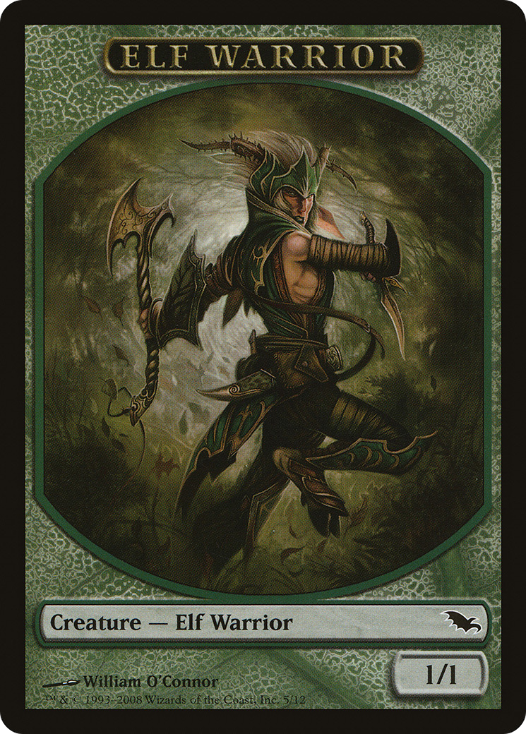 Elf Warrior Token (SHM-005) [Shadowmoor Tokens]