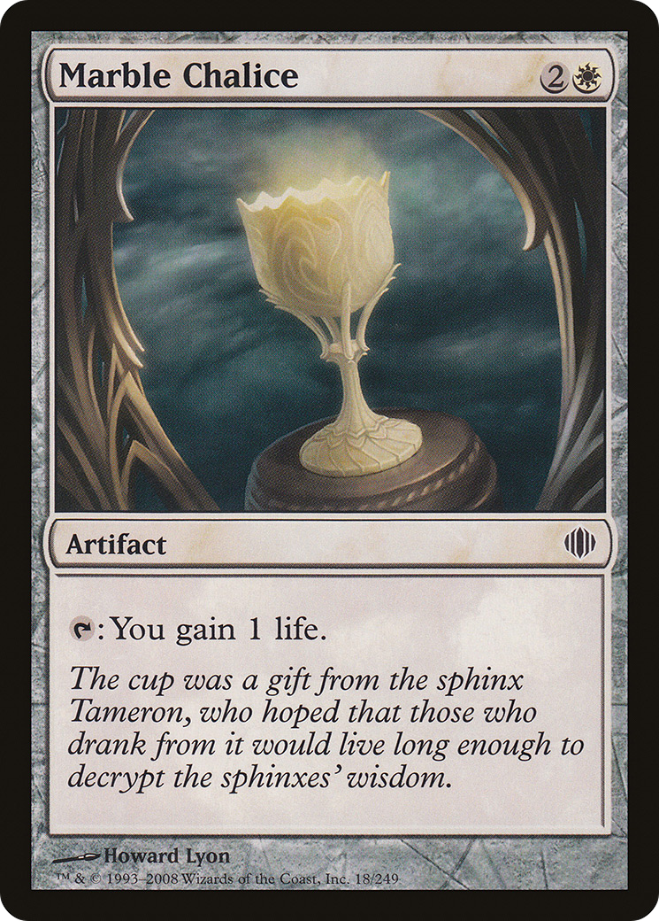 Marble Chalice (ALA-018) [Shards of Alara] Foil