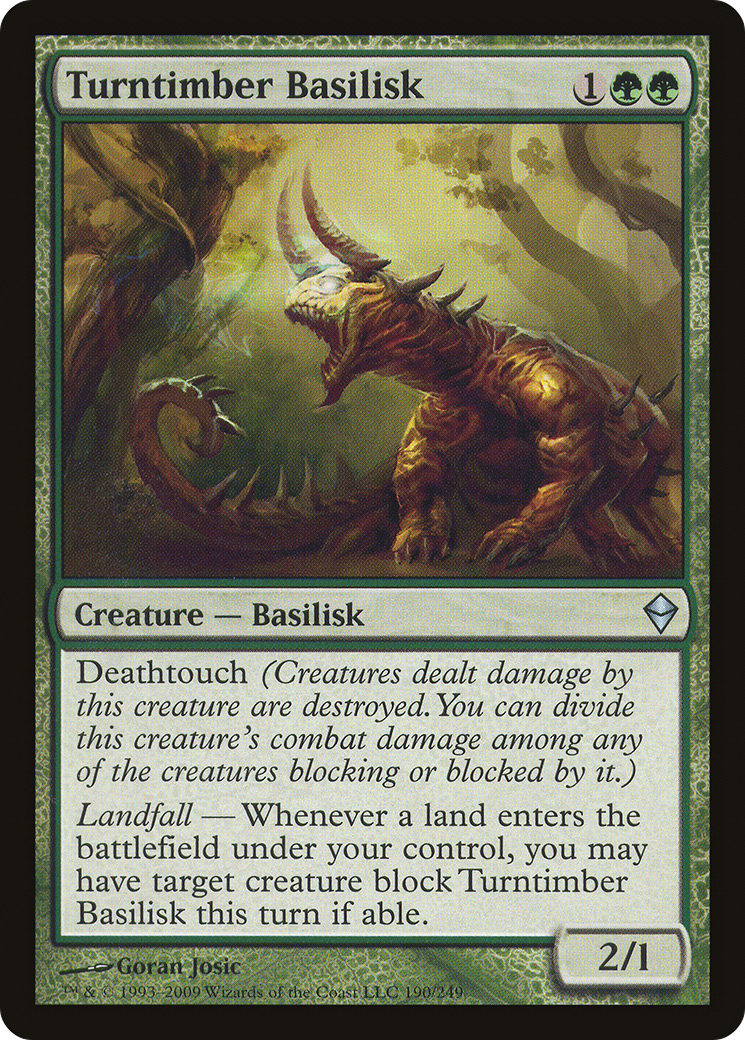 Turntimber Basilisk (ZEN-190) [Zendikar]