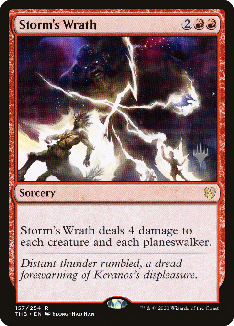 Storm's Wrath (PPTHB-157) [Promo Pack: Theros Beyond Death Promos] Foil