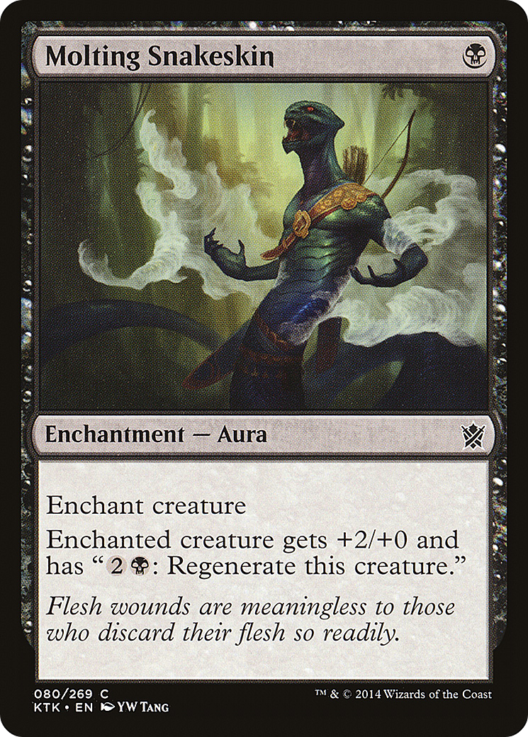 Molting Snakeskin (KTK-080) [Khans of Tarkir] Foil