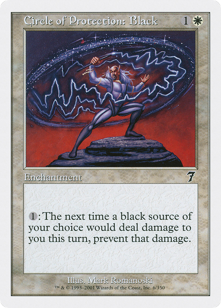 Circle of Protection: Black (7ED-006) [7th Edition]
