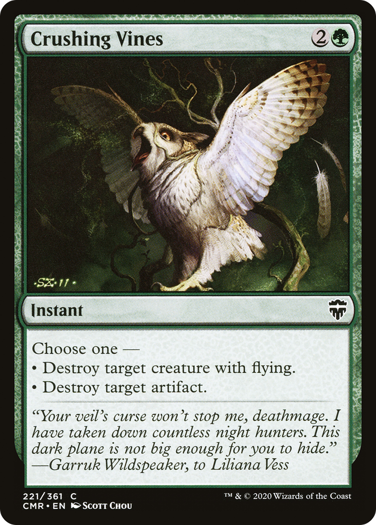Crushing Vines (CMR-221) [Commander Legends] Foil