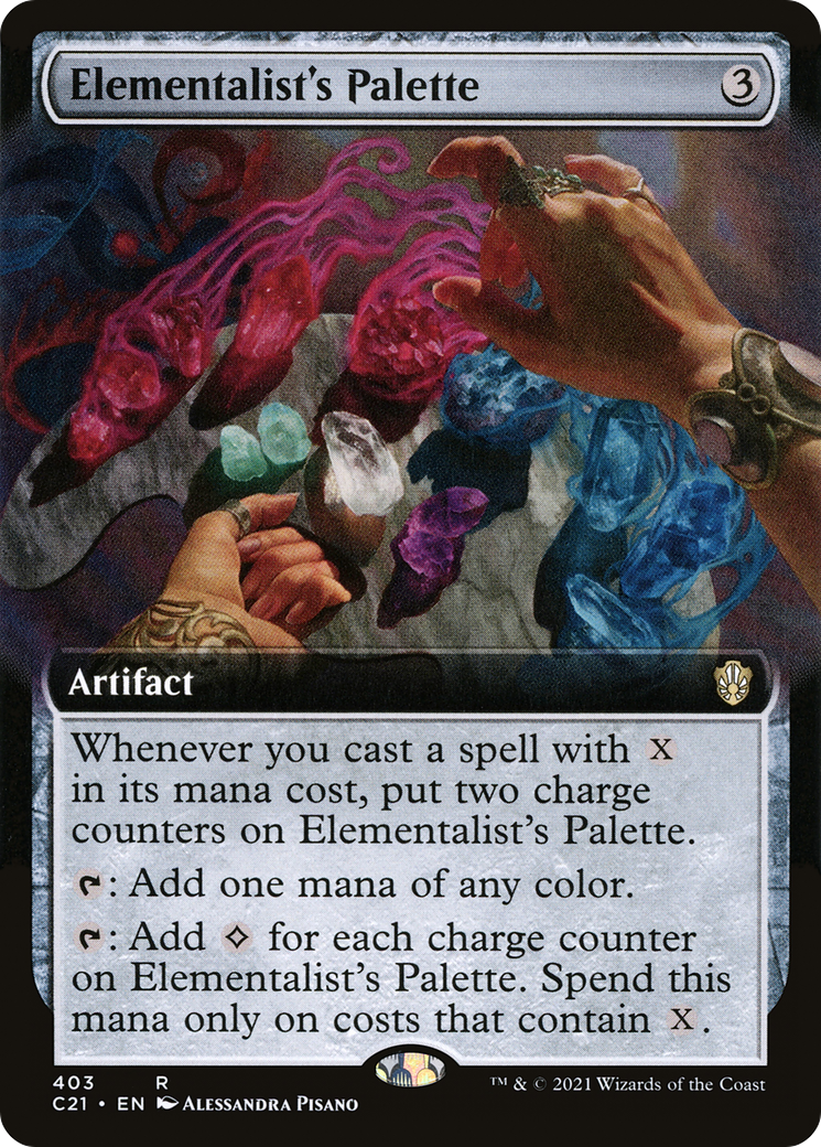 Elementalist's Palette (Extended Art) (C21-403) [Commander 2021]