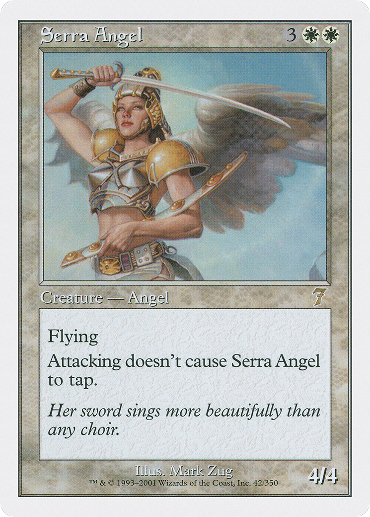 Serra Angel (7ED-042) [7th Edition] Foil