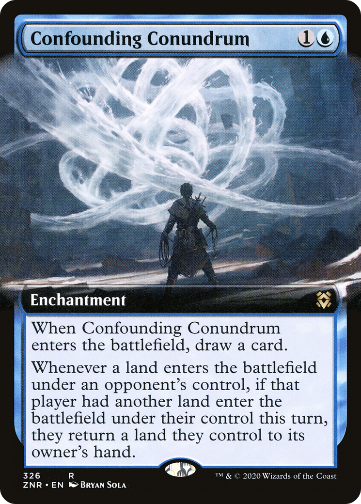 Confounding Conundrum (Extended Art) (ZNR-326) [Zendikar Rising] Foil