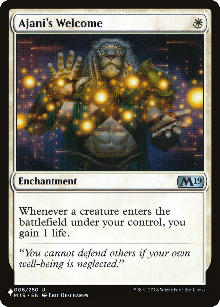 Ajani's Welcome (LIST-M19-6) [The List]