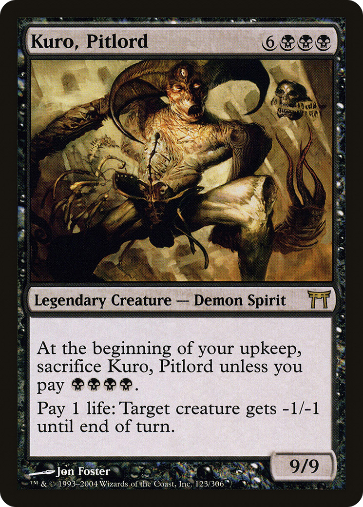 Kuro, Pitlord (CHK-123) [Champions of Kamigawa] Foil