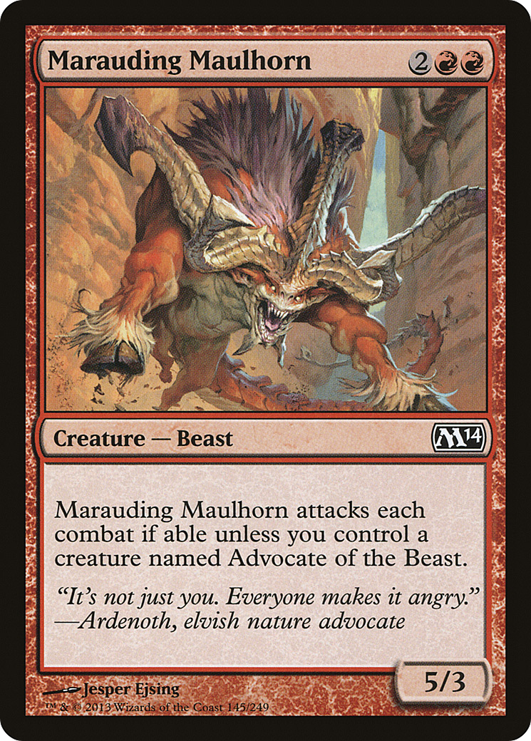 Marauding Maulhorn (M14-145) [Magic 2014] Foil