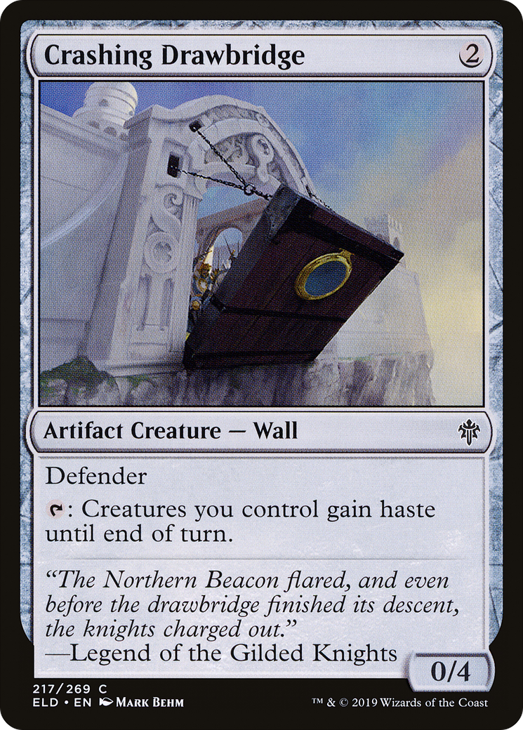Crashing Drawbridge (ELD-217) [Throne of Eldraine] Foil