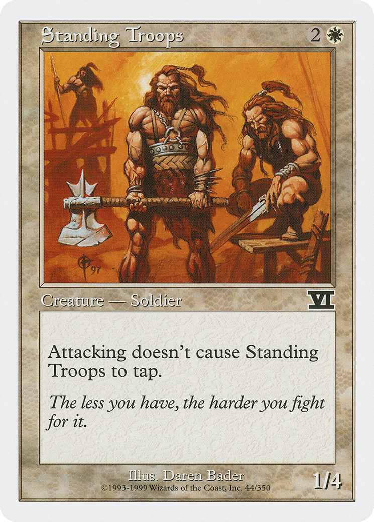 Standing Troops (6ED-044) [Classic Sixth Edition]