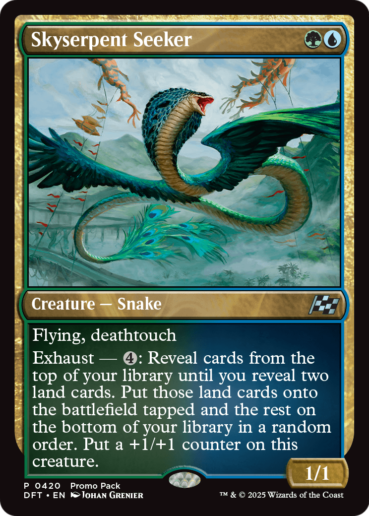 Skyserpent Seeker (PPDFT-420) [Promo Pack: Aetherdrift] Foil