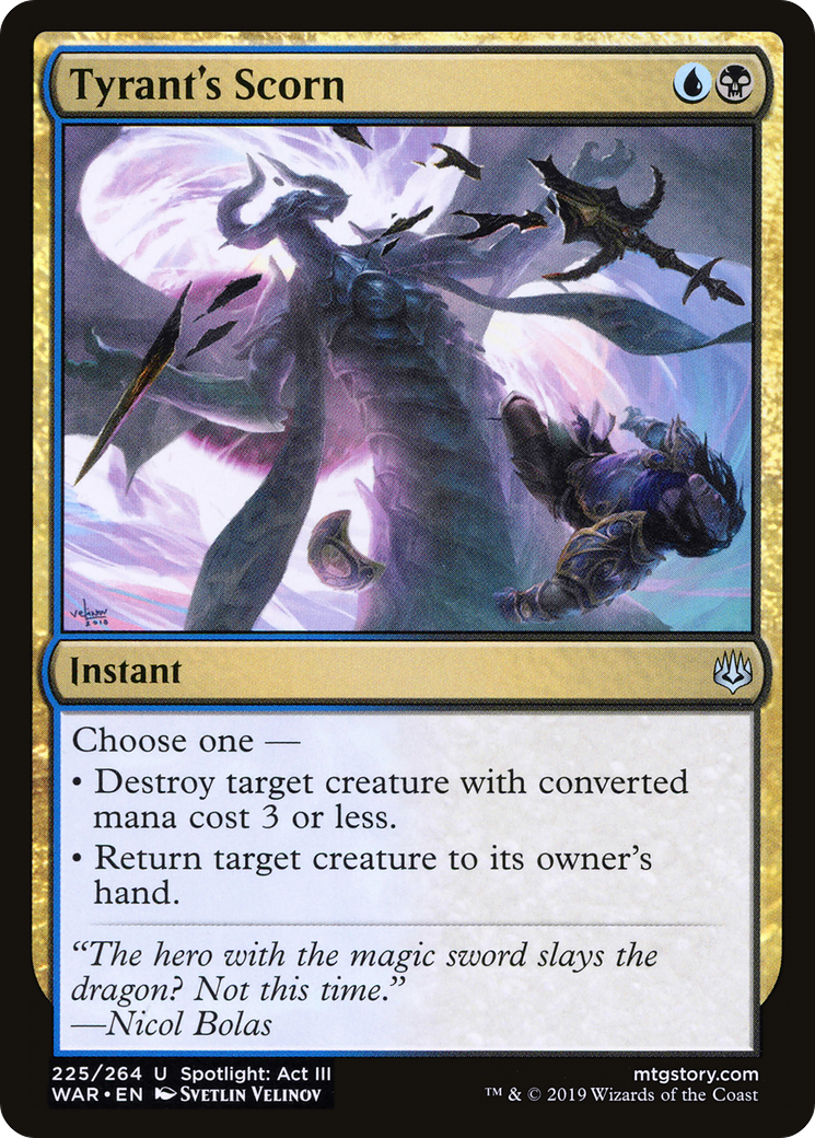 Tyrant's Scorn (WAR-225) [War of the Spark] Foil