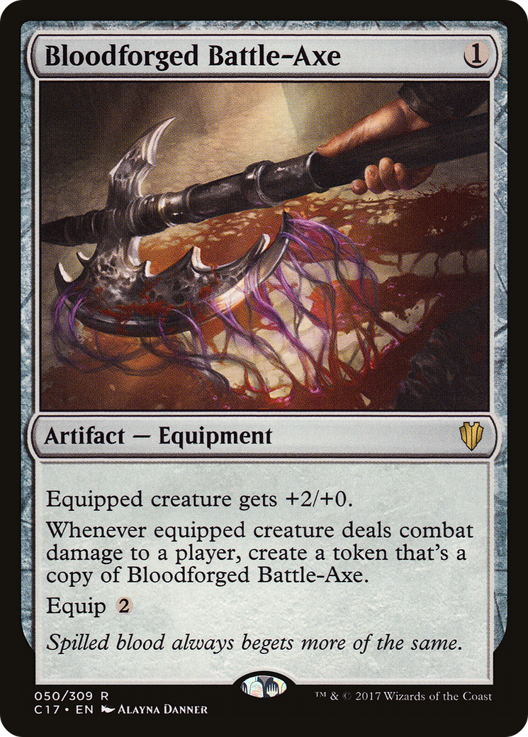 Bloodforged Battle-Axe (C17-050) [Commander 2017]