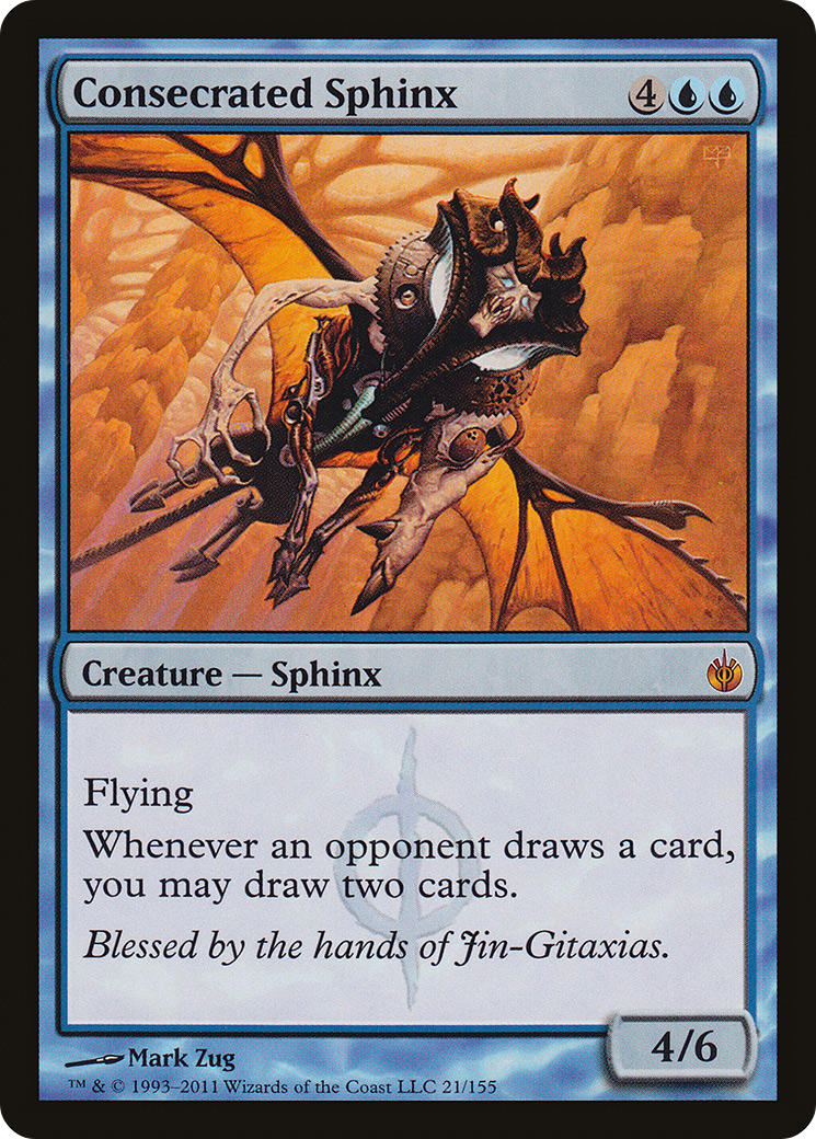Consecrated Sphinx (MBS-021) [Mirrodin Besieged] Foil