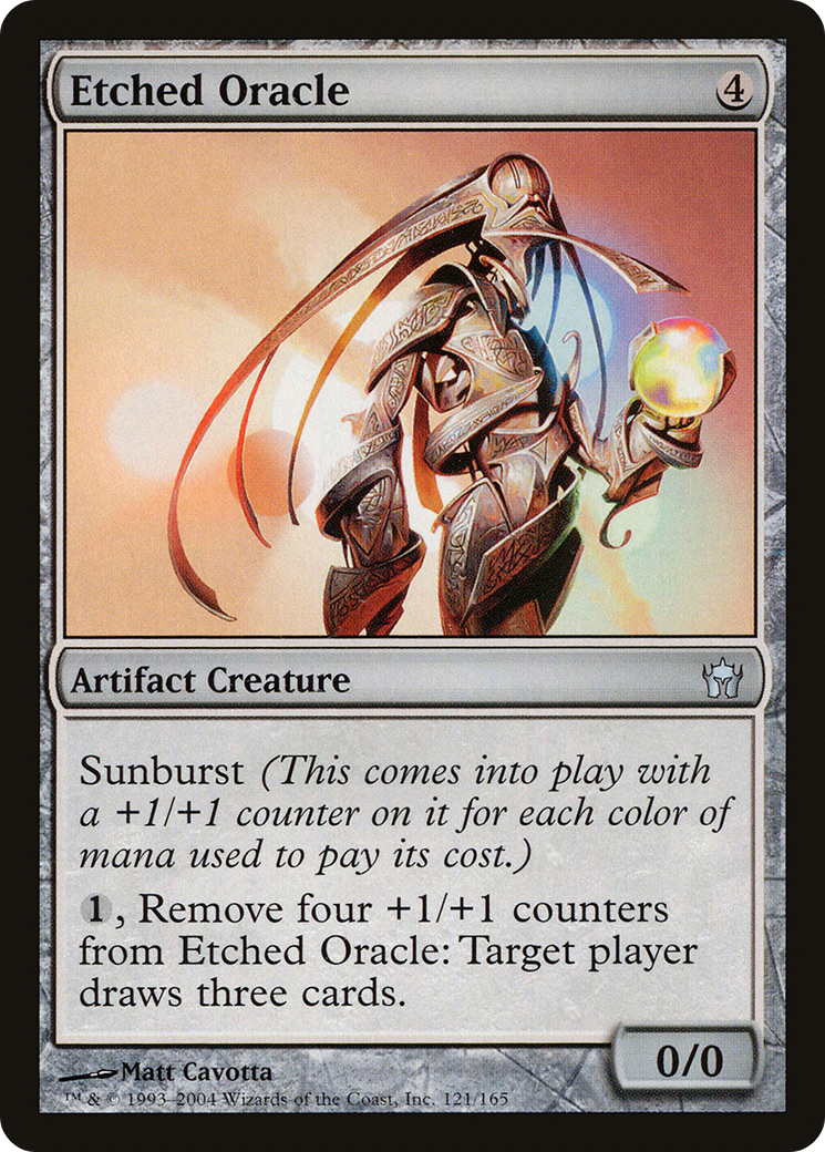 Etched Oracle (5DN-121) [Fifth Dawn] Foil