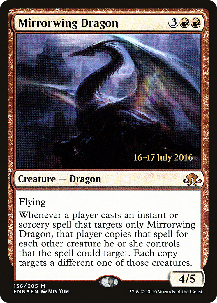 Mirrorwing Dragon (PRE-136S) [Eldritch Moon Promos] Foil
