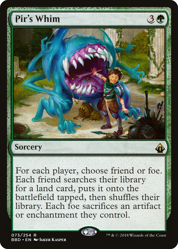 Pir's Whim (BBD-073) [Battlebond] Foil
