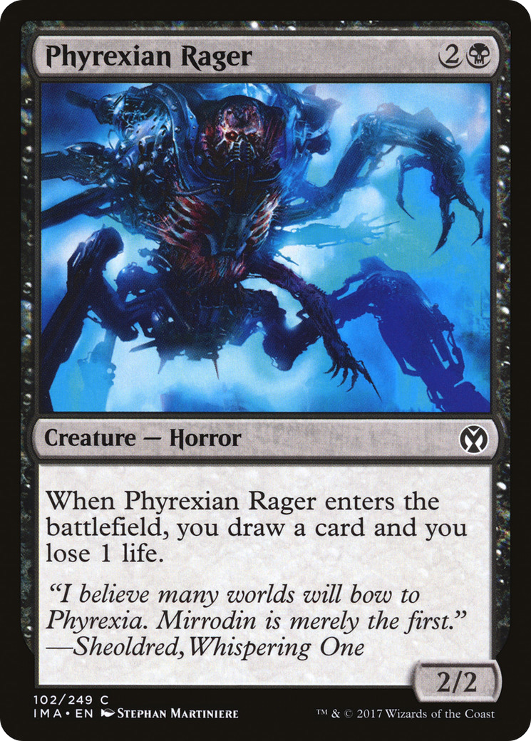 Phyrexian Rager (IMA-102) [Iconic Masters] Foil