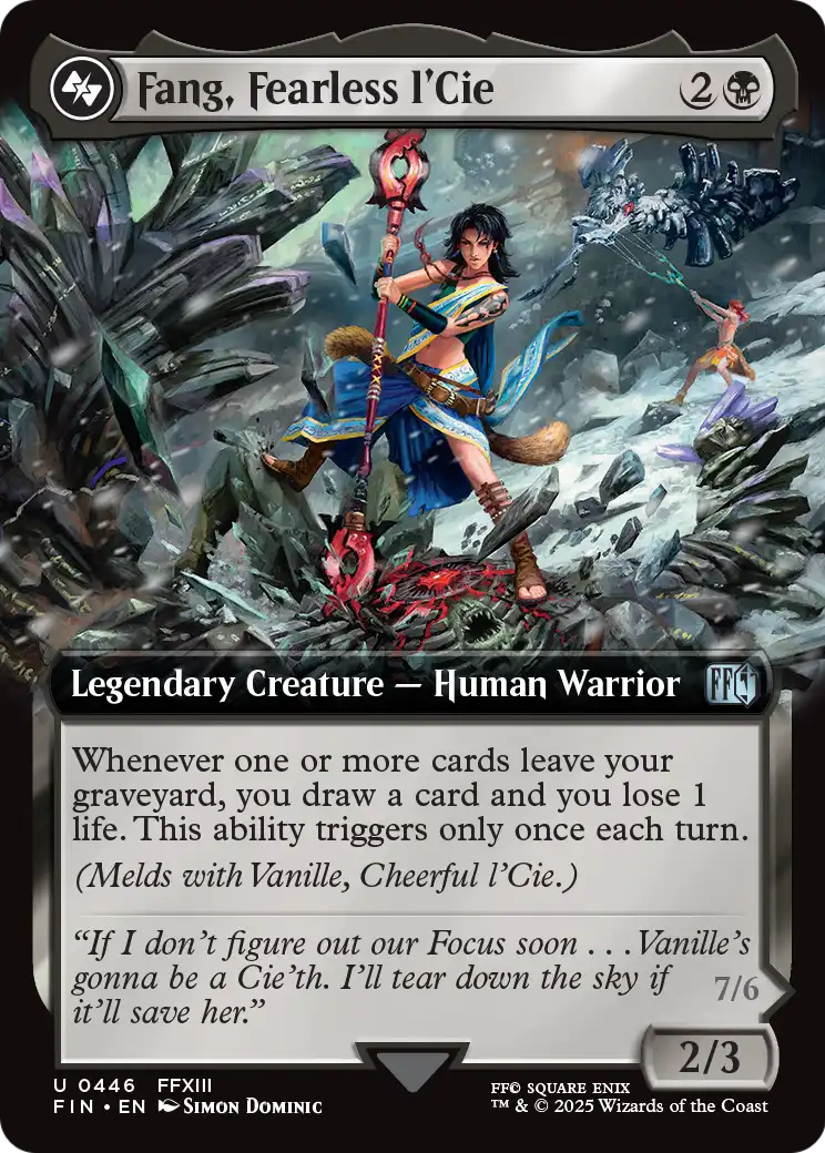 Fang, Fearless l'Cie (Extended Art) (FIN-446) [FINAL FANTASY] Foil