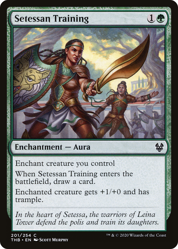 Setessan Training (THB-201) [Theros Beyond Death] Foil