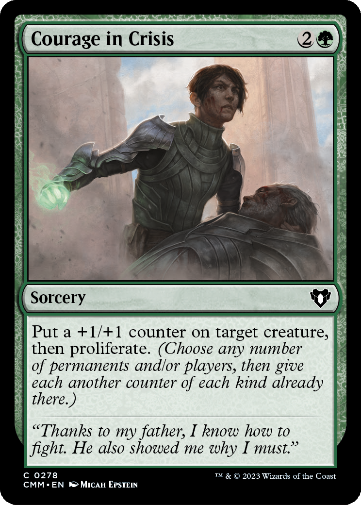 Courage in Crisis (CMM-278) [Commander Masters] Foil
