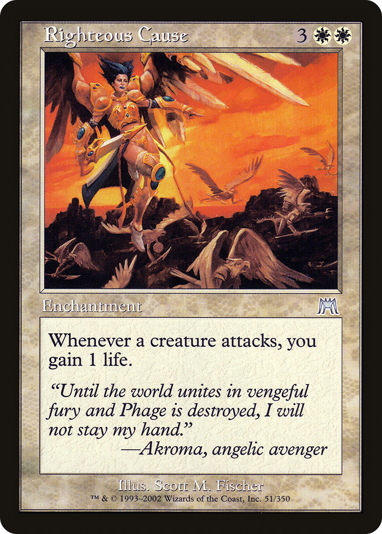 Righteous Cause (ONS-051) [Onslaught] Foil
