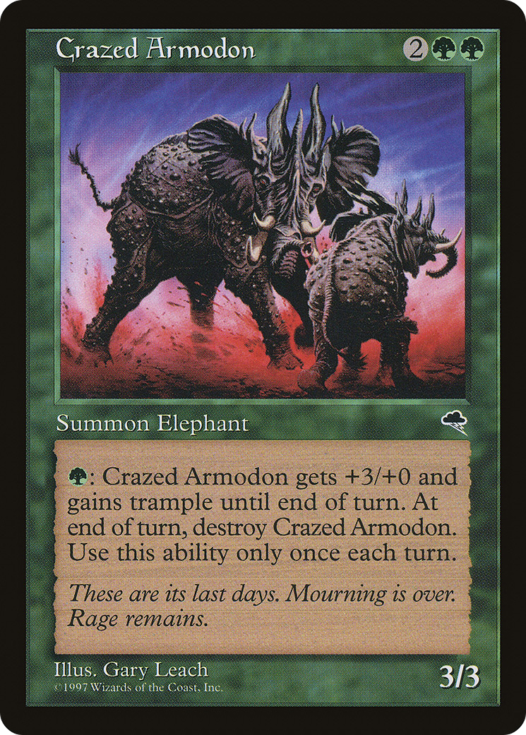 Crazed Armodon (TMP-220) [Tempest]