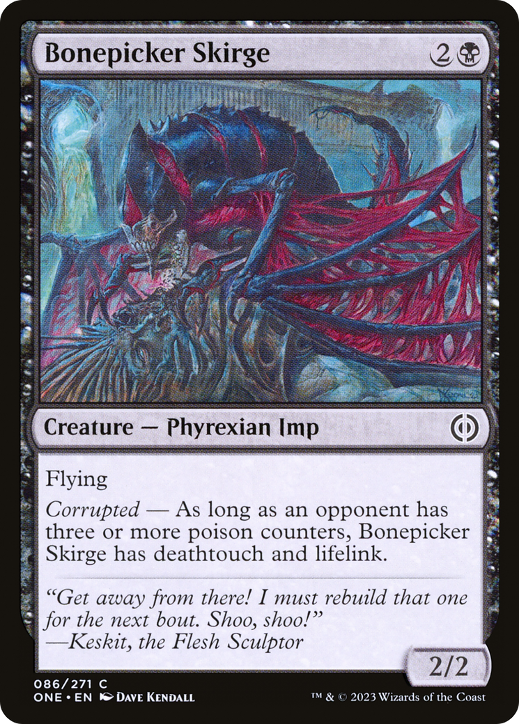 Bonepicker Skirge (ONE-086) [Phyrexia: All Will Be One] Foil