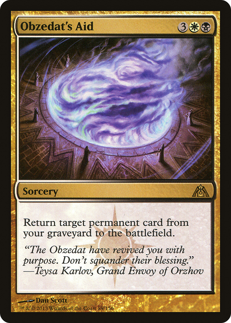Obzedat's Aid (DGM-089) [Dragon's Maze]