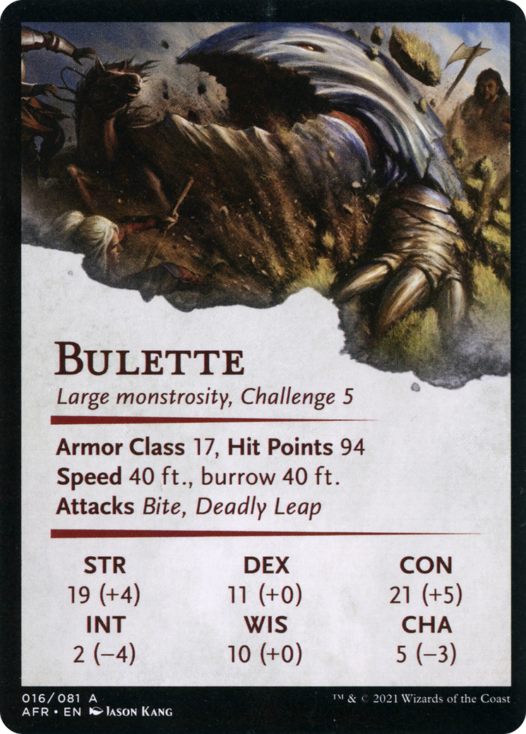 Bulette // Bulette (AAFR-016) (Borderless) [Adventures in the Forgotten Realms Art Series] Foil