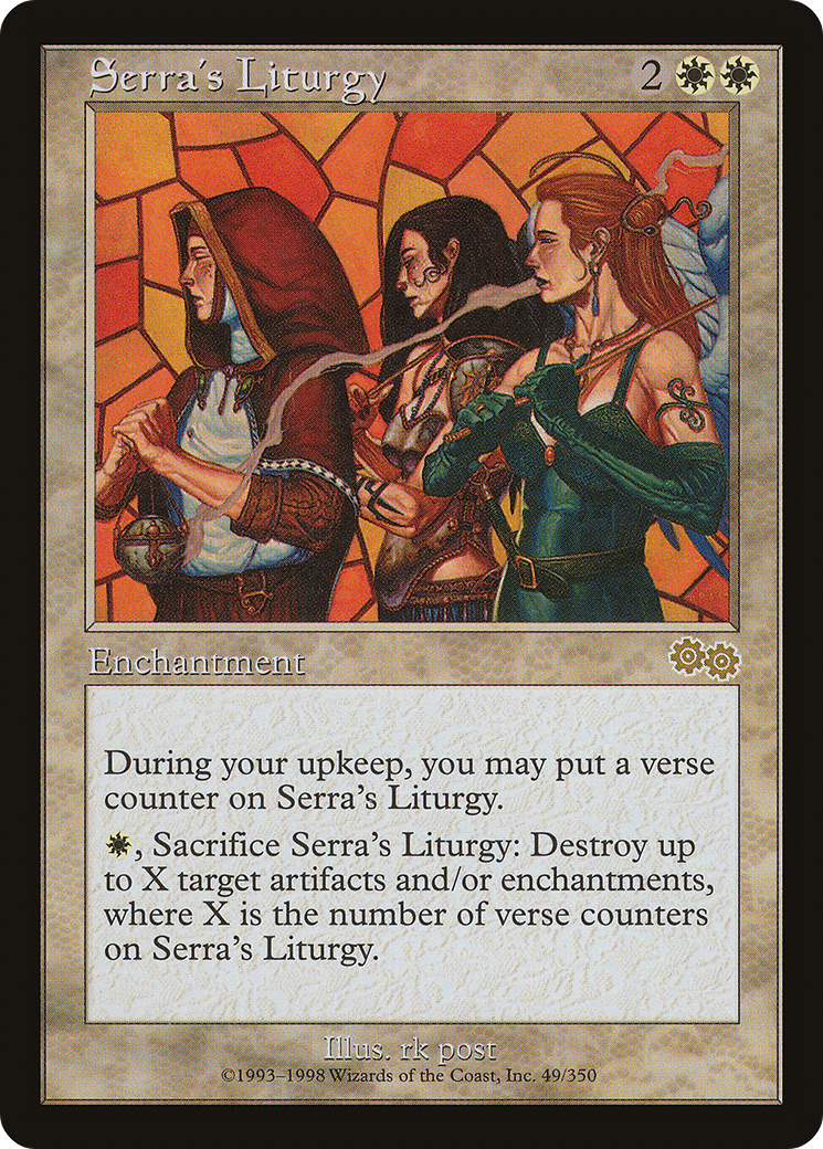 Serra's Liturgy (USG-049) [Urza's Saga]