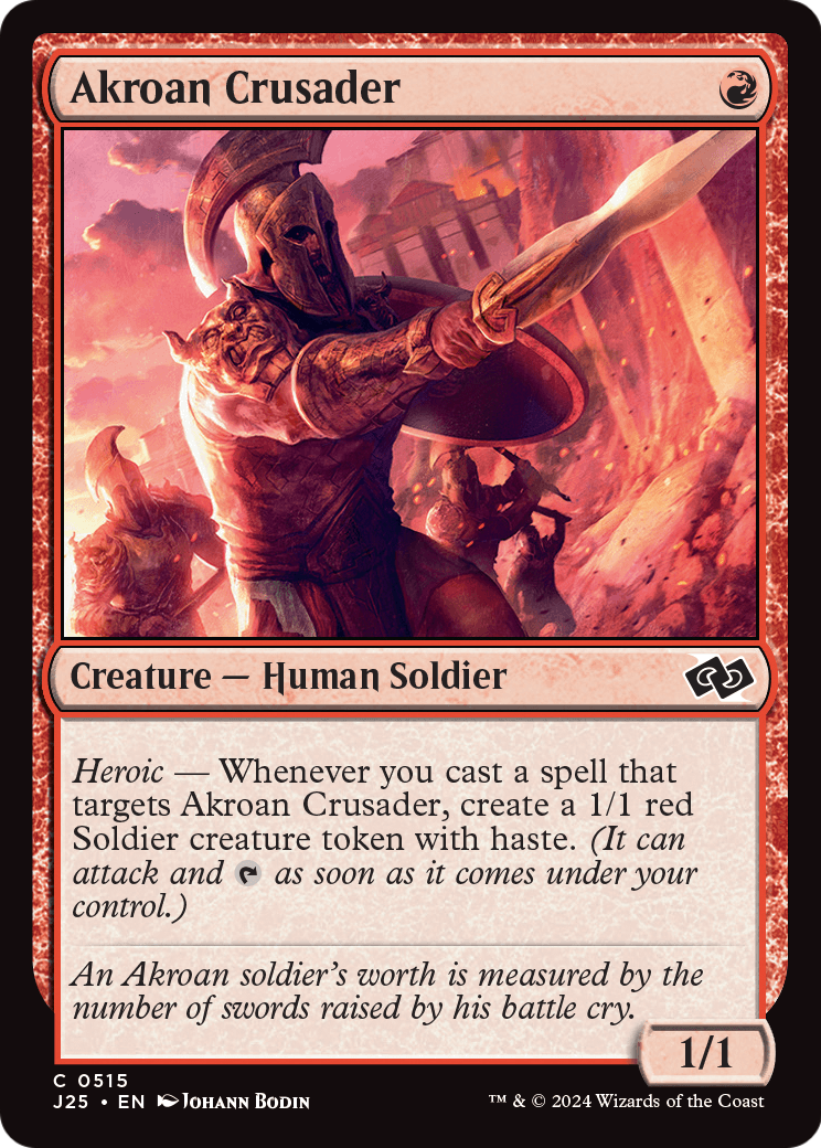 Akroan Crusader (J25-515) [Foundations Jumpstart]