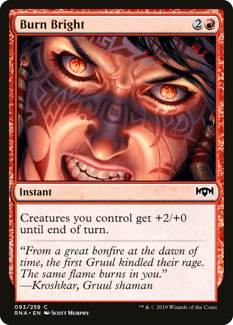 Burn Bright (RNA-093) [Ravnica Allegiance] Foil