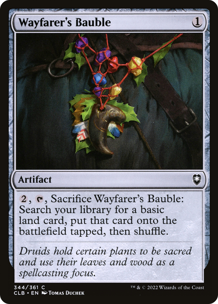 Wayfarer's Bauble (CLB-344) [Commander Legends: Battle for Baldur's Gate] Foil