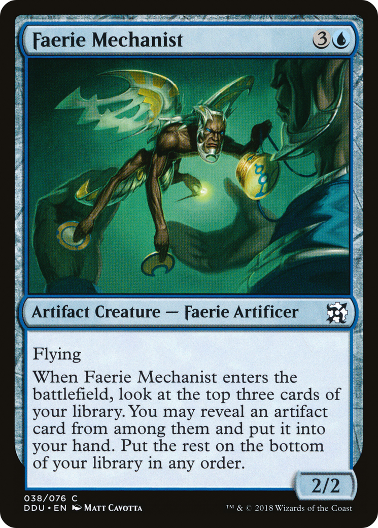 Faerie Mechanist (DDU-038) [Duel Decks: Elves vs. Inventors]