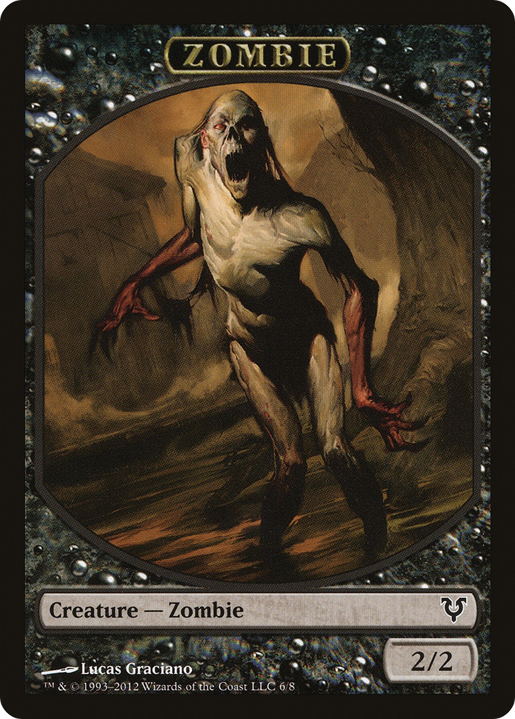 Zombie Token (AVR-006) [Avacyn Restored Tokens]