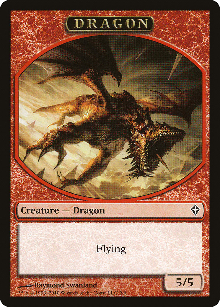 Dragon Token (WWK-002) [Worldwake Tokens]