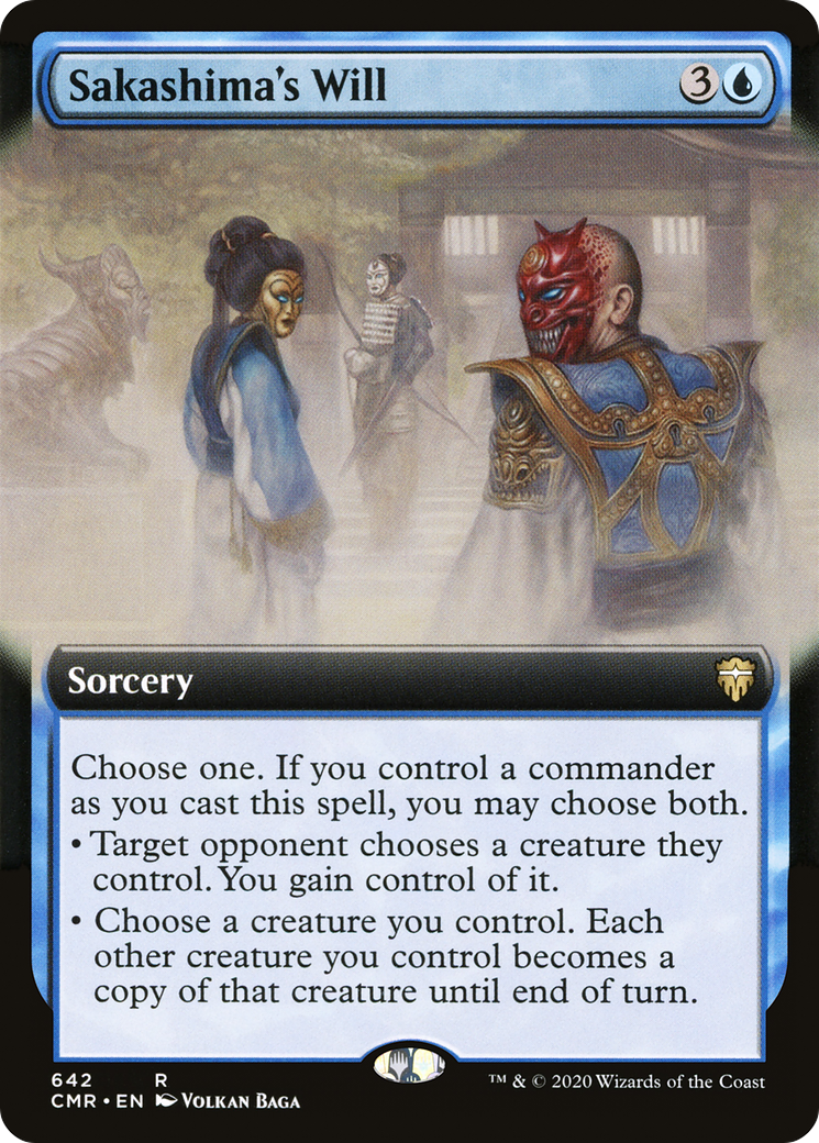 Sakashima's Will (Extended Art) (CMR-642) [Commander Legends]