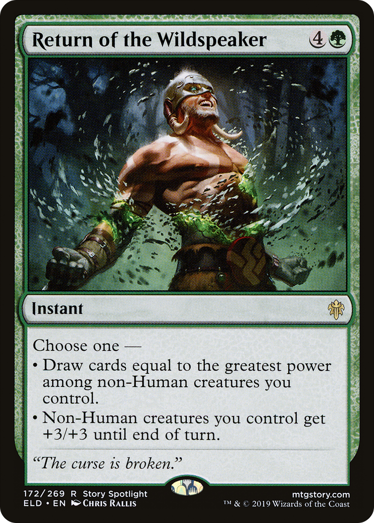 Return of the Wildspeaker (ELD-172) [Throne of Eldraine] Foil