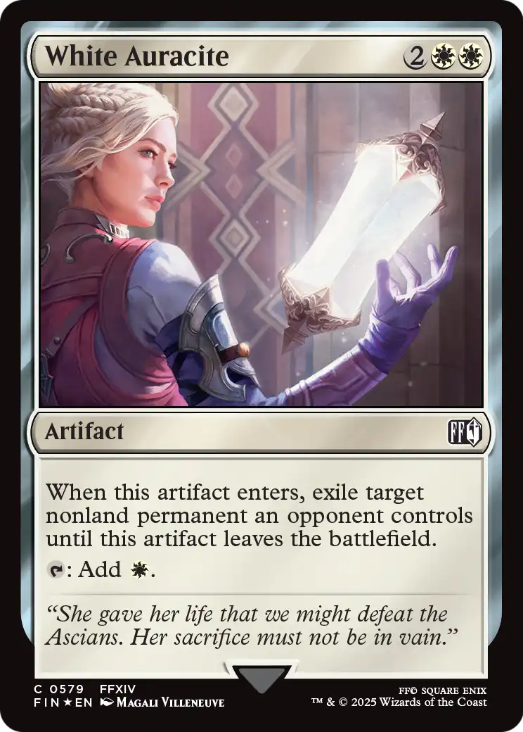 White Auracite (Surge Foil) (FIN-579) [FINAL FANTASY] Foil