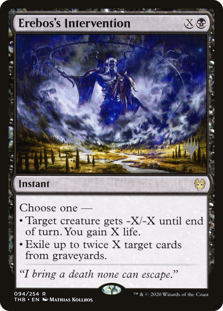 Erebos's Intervention (PPTHB-094) [Promo Pack: Theros Beyond Death Promos]